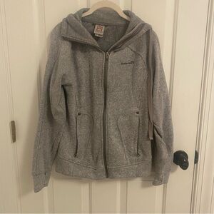 Avalanche Grey Fleece Zip Up Size Small S